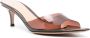 Gianvito Rossi Elle 55mm transparent-strap mules Brown - Thumbnail 2