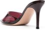 Gianvito Rossi Elle 85mm leather mules Red - Thumbnail 3