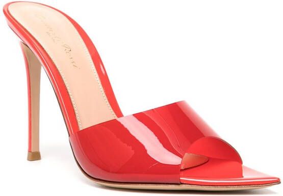 Gianvito Rossi elle transparent sandals Red