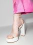 Gianvito Rossi embellished-strap 85mm platform sandals White - Thumbnail 3