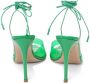 Gianvito Rossi Exclusive Skye 105mm tie-fastening pumps Green - Thumbnail 2