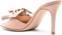 Gianvito Rossi floral-appliqué leather mules Pink - Thumbnail 3