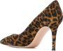 Gianvito Rossi Gianvito 85mm leopard-print pumps Brown - Thumbnail 3