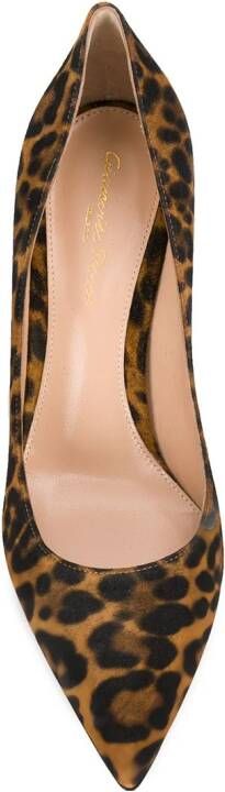 Gianvito Rossi Gianvito 85mm leopard-print pumps Brown