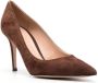 Gianvito Rossi Gianvito 85mm suede pumps Brown - Thumbnail 2