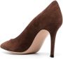Gianvito Rossi Gianvito 85mm suede pumps Brown - Thumbnail 3