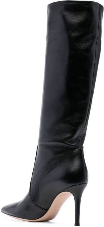Gianvito Rossi Hansen 85mm leather boots Black
