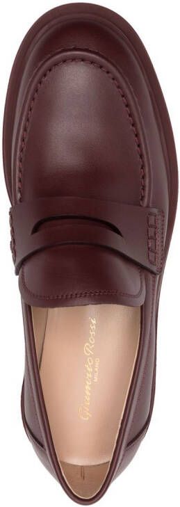 Gianvito Rossi Harris penny loafers Red