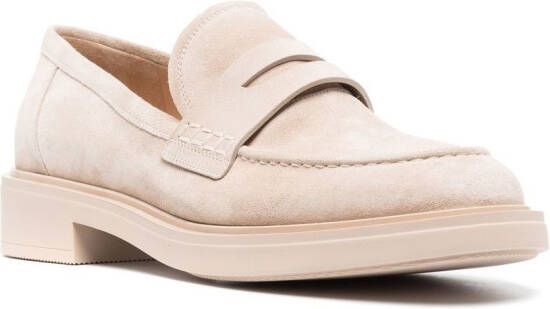 Gianvito Rossi Harris suede loafers Neutrals