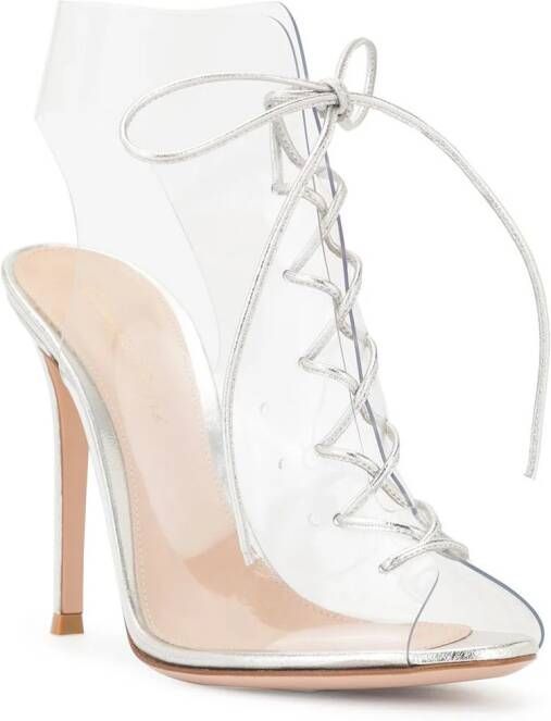 Gianvito Rossi Helmut lace-up boots Silver