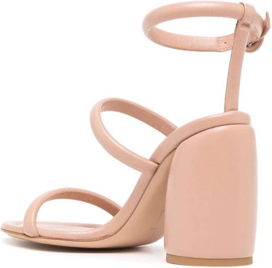 Gianvito Rossi high block heel strappy sandals Pink