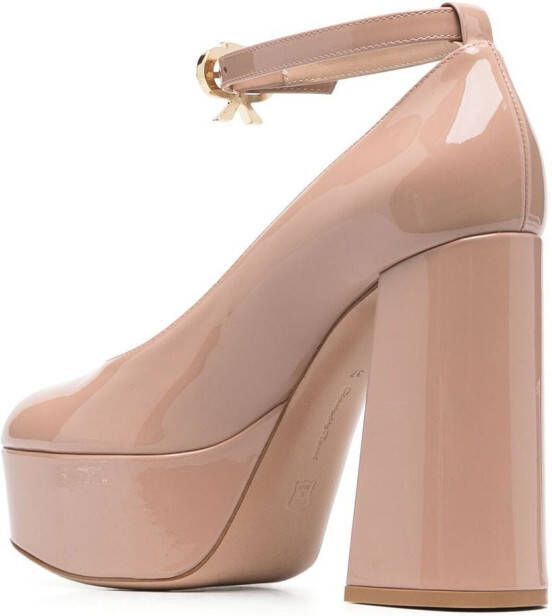 Gianvito Rossi high-shine finish 120mm pumps Pink