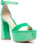 Gianvito Rossi Holly 125mm chenille sandals Green - Thumbnail 2