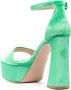 Gianvito Rossi Holly 125mm chenille sandals Green - Thumbnail 3