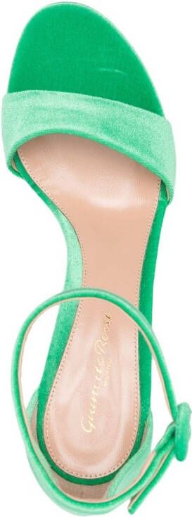 Gianvito Rossi Holly 125mm chenille sandals Green