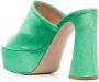 Gianvito Rossi Holly 70mm chenille mules Green - Thumbnail 3