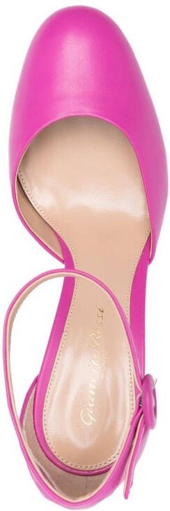 Gianvito Rossi Holly D'Orsay platform pumps Pink