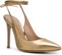 Gianvito Rossi Irene leather pumps Gold - Thumbnail 2