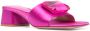 Gianvito Rossi Jaipur 50mm embellished satin mules Pink - Thumbnail 2
