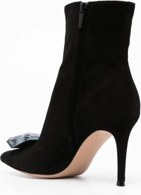 Gianvito Rossi Jaipur 85mm suede ankle boots Black