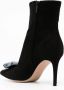 Gianvito Rossi Jaipur 85mm suede ankle boots Black - Thumbnail 3