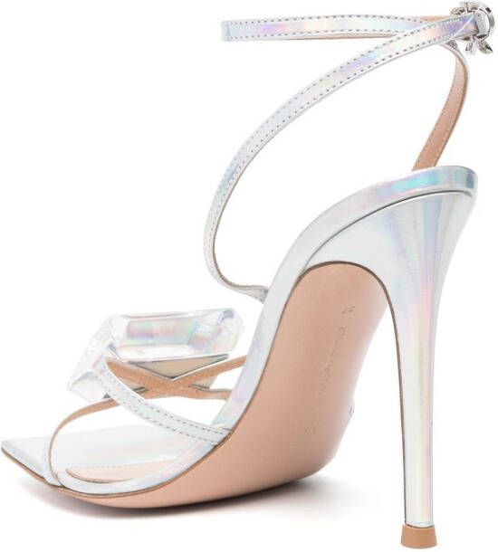 Gianvito Rossi Jaipur 105mm holographic-effect pumps Silver