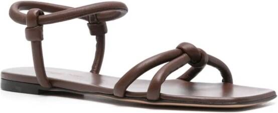 Gianvito Rossi Juno leather sandals Brown