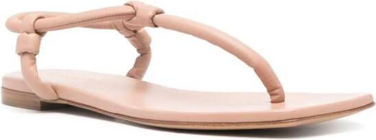 Gianvito Rossi Juno Thong leather sandals Neutrals