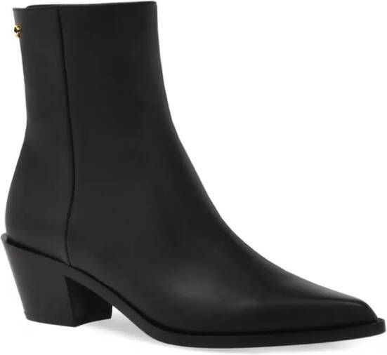 Gianvito Rossi Kinney pointed-toe ankle boots Black