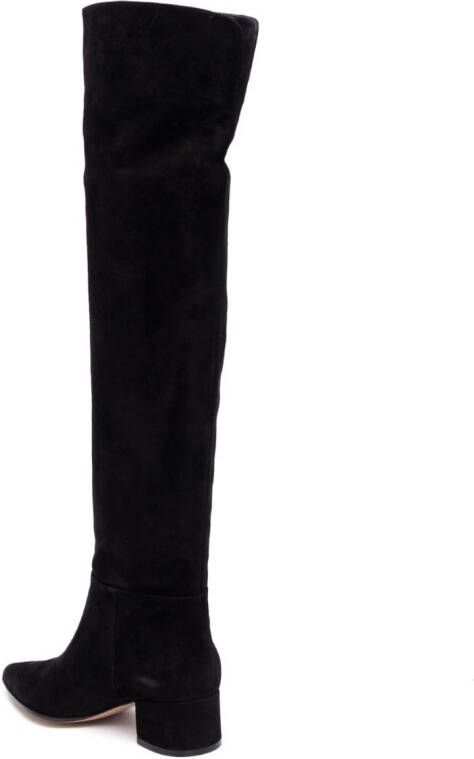 Gianvito Rossi knee-high suede boots Black