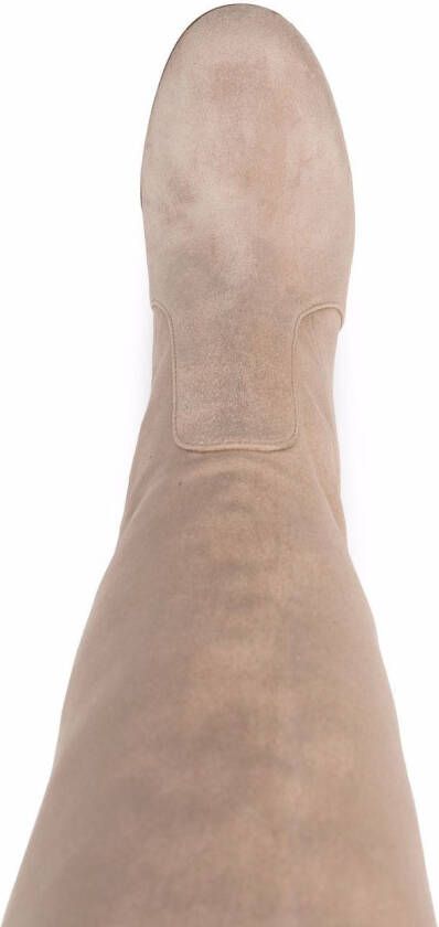 Gianvito Rossi Glen 85mm knee-high boots Neutrals