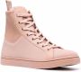 Gianvito Rossi knit-panelled high-top sneakers Pink - Thumbnail 2