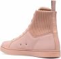 Gianvito Rossi knit-panelled high-top sneakers Pink - Thumbnail 3