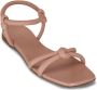 Gianvito Rossi knot-detail flat leather sandals Pink - Thumbnail 2