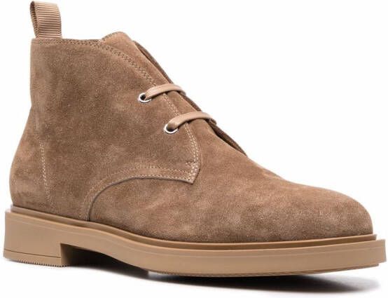 Gianvito Rossi lace-up desert boots Brown