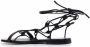 Gianvito Rossi lace-up leather sandals Black - Thumbnail 3