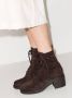 Gianvito Rossi Foster 45mm suede lace-up boots Brown - Thumbnail 3