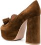 Gianvito Rossi large-tassel 122mm suede pumps Brown - Thumbnail 3