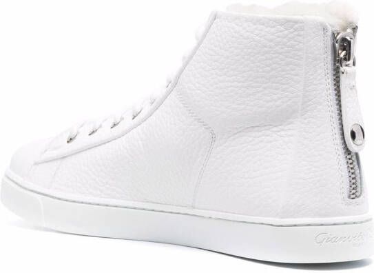 Gianvito Rossi leather high-top sneakers White