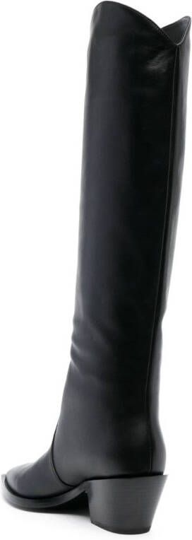 Gianvito Rossi Denver 70mm leather knee boots Black
