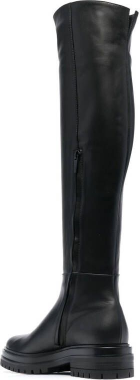 Gianvito Rossi leather knee-length boots Black