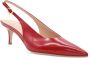 Gianvito Rossi leather slingback pumps Red - Thumbnail 2
