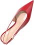 Gianvito Rossi leather slingback pumps Red - Thumbnail 4