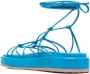 Gianvito Rossi leather strappy sandals Blue - Thumbnail 3