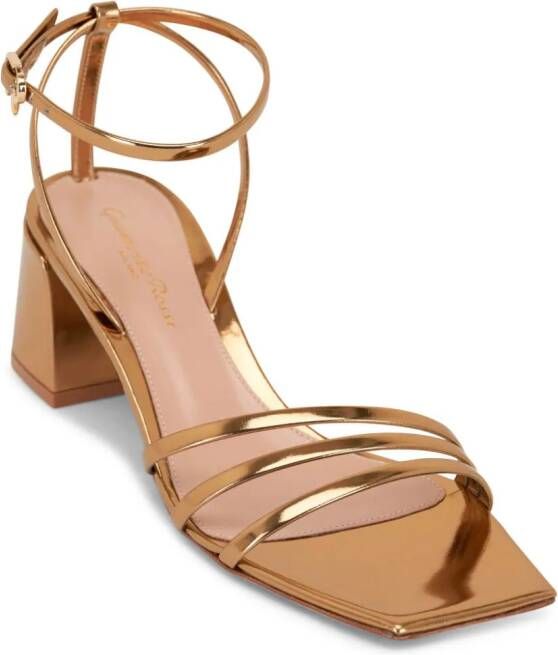 Gianvito Rossi Lena leather sandals Gold