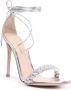 Gianvito Rossi Leomi Crystal 105mm braided sandals Silver - Thumbnail 2