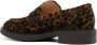Gianvito Rossi leopard-print leather loafers Brown - Thumbnail 3