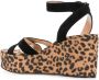 Gianvito Rossi leopard print sandals Black - Thumbnail 3