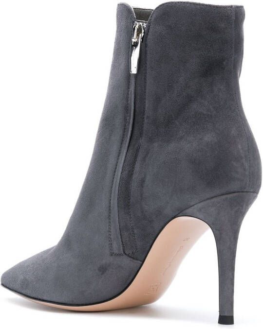 Gianvito Rossi Levy 85mm suede ankle boots Grey
