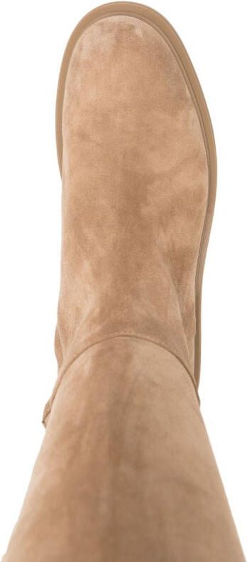 Gianvito Rossi Lexington over-the-knee suede boots Brown